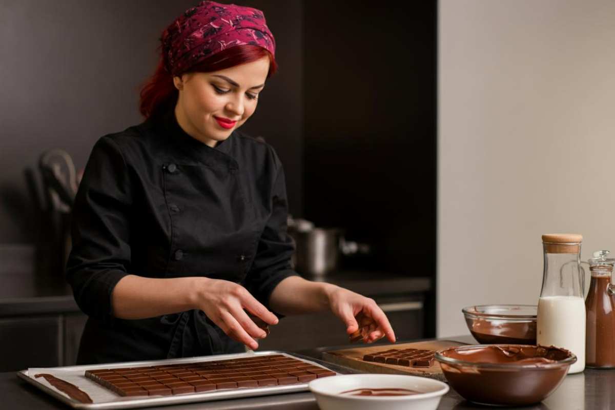 ricetta dei dolcetti vegetariani di cioccolato e tahina