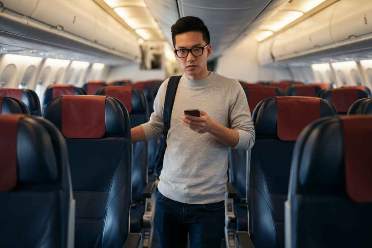 l'innovazione dei posti in piedi in aereo