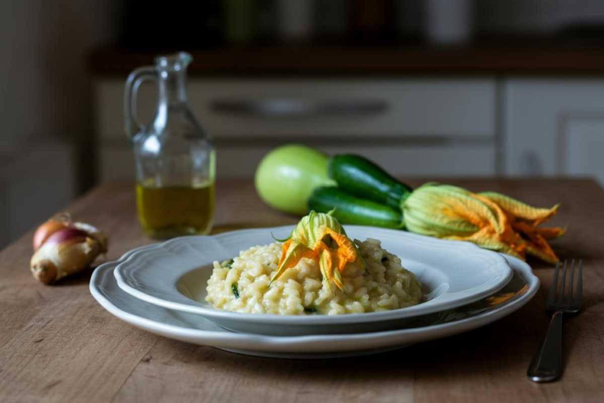 come fare il risotto ai fiori di zucca