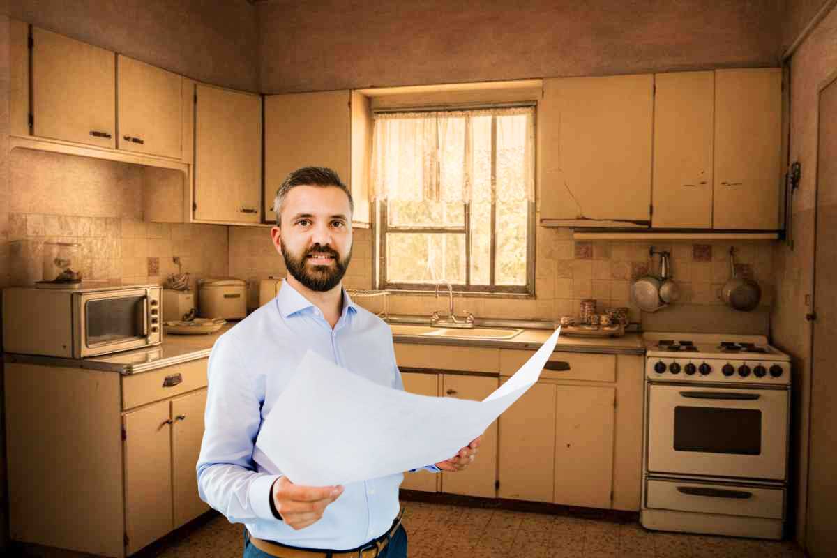 il trucco per rinnovare una vecchia cucina