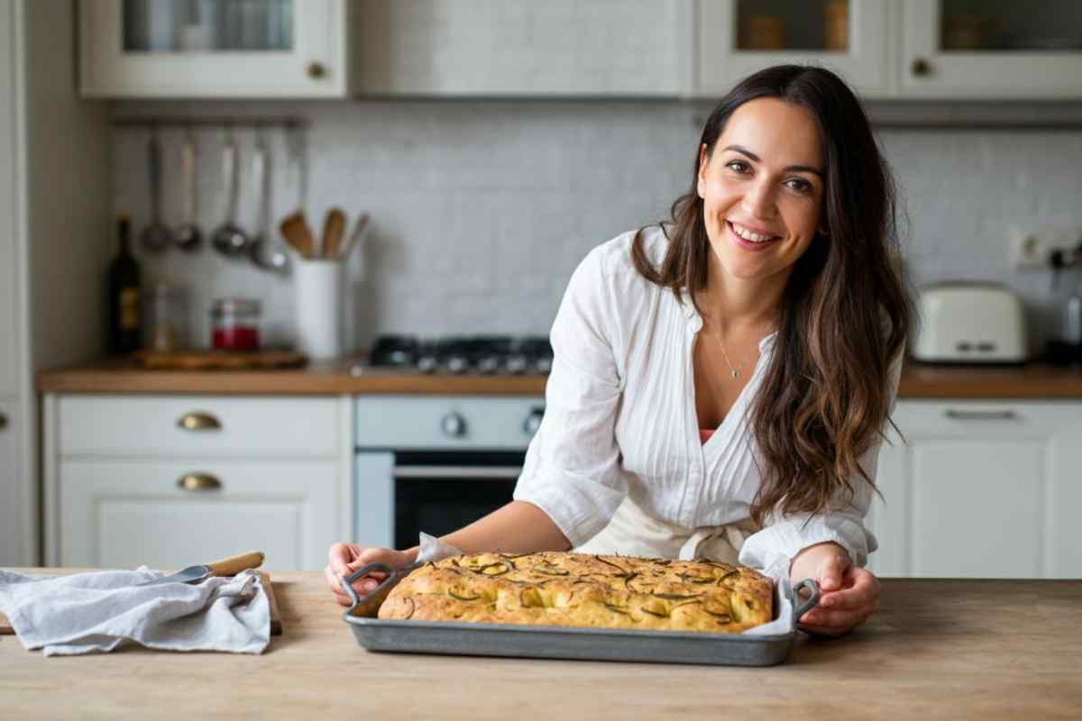 ricetta della focaccia vegetariana