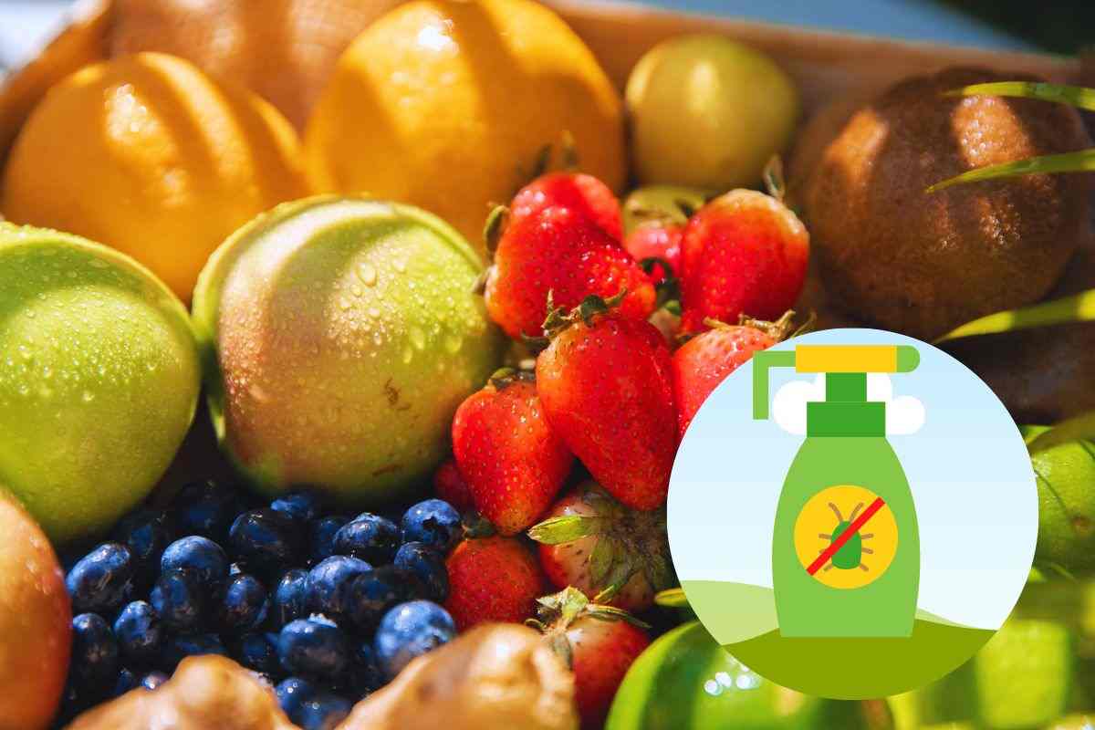come eliminare i pesticidi dalla frutta