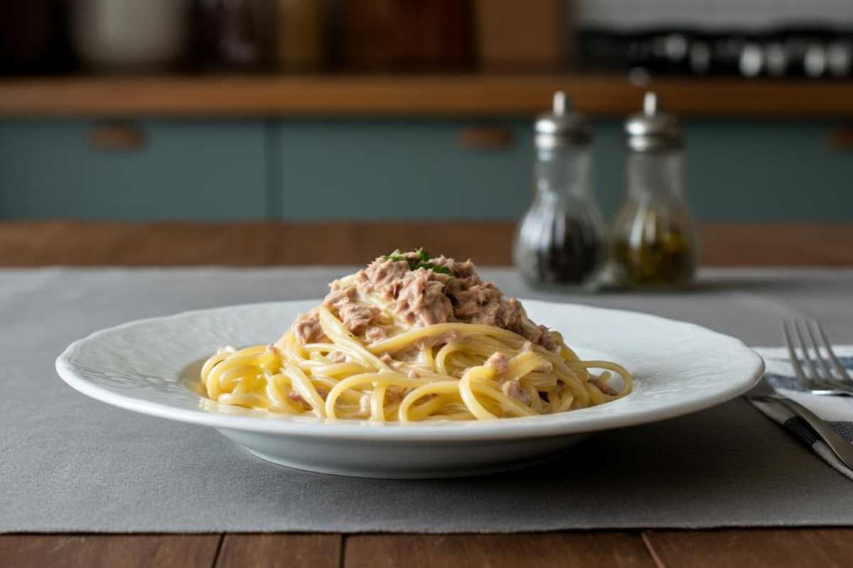 come fare le linguine alla crema di tonno