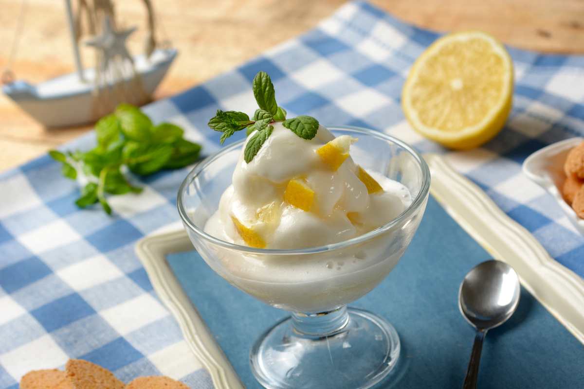 sorbetto vegano limone